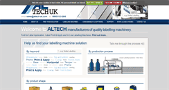 Desktop Screenshot of altech-uk.com